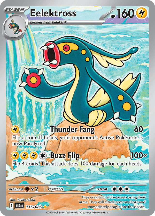 Carta Eelektross 115/86 do set Black Bolt — Pokémon TCG | Bynx