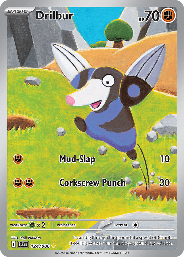 Carta Drilbur 124/86 do set Black Bolt — Pokémon TCG | Bynx