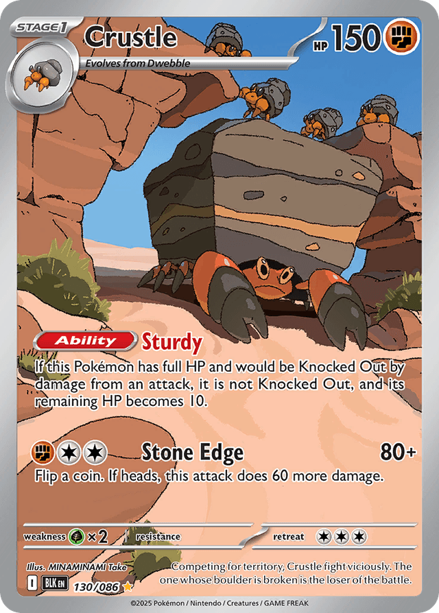 Carta Crustle 130/86 do set Black Bolt — Pokémon TCG | Bynx