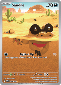 Carta Sandile 135 do set Black Bolt — Pokémon TCG | Bynx