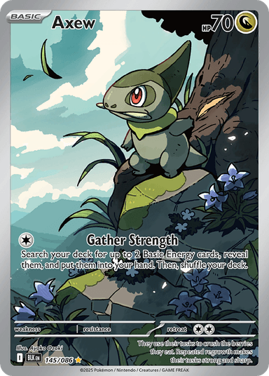 Carta Axew 145/86 do set Black Bolt — Pokémon TCG | Bynx