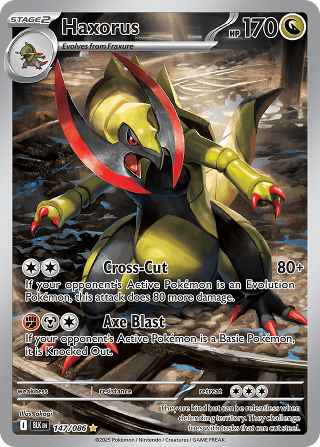 Carta Haxorus 147/86 do set Black Bolt — Pokémon TCG | Bynx