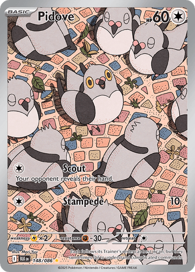 Carta Pidove 148/86 do set Black Bolt — Pokémon TCG | Bynx
