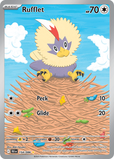 Carta Rufflet 154/86 do set Black Bolt — Pokémon TCG | Bynx