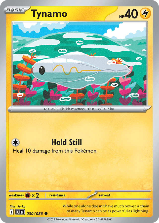 Carta Tynamo 30/86 do set Black Bolt — Pokémon TCG | Bynx