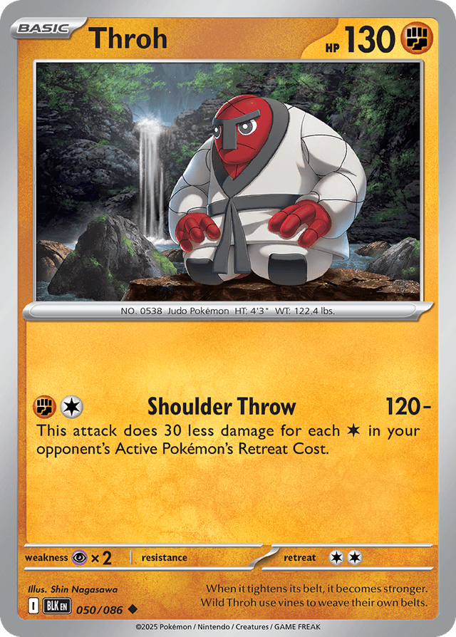 Carta Throh 50/86 do set Black Bolt — Pokémon TCG | Bynx