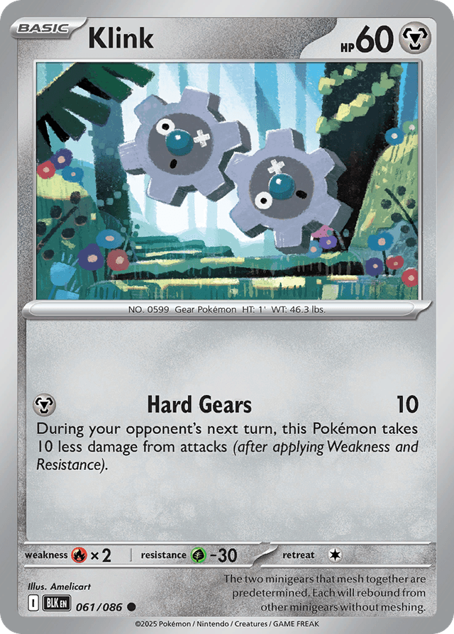Carta Klink 61/86 do set Black Bolt — Pokémon TCG | Bynx