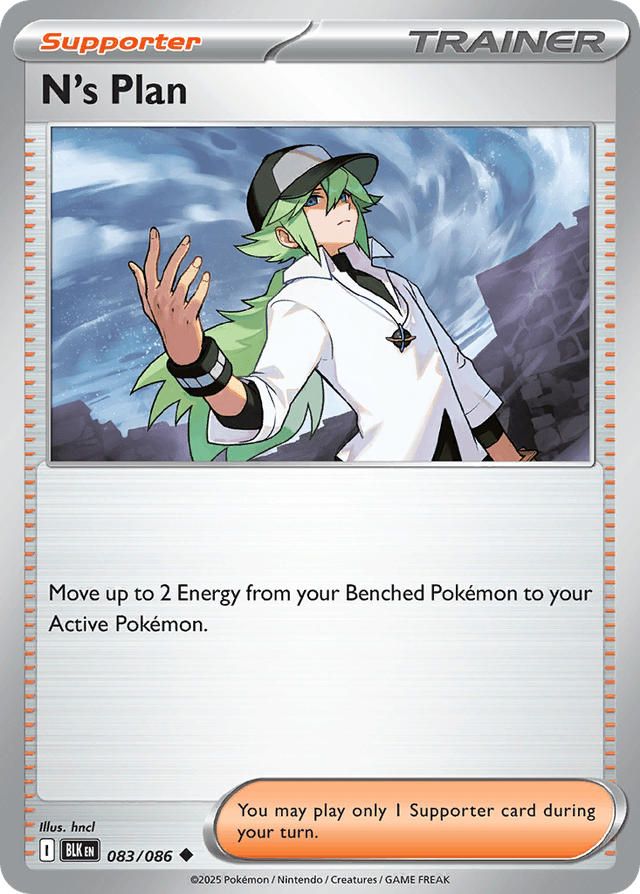 Carta N's Plan 83/86 do set Black Bolt — Pokémon TCG | Bynx