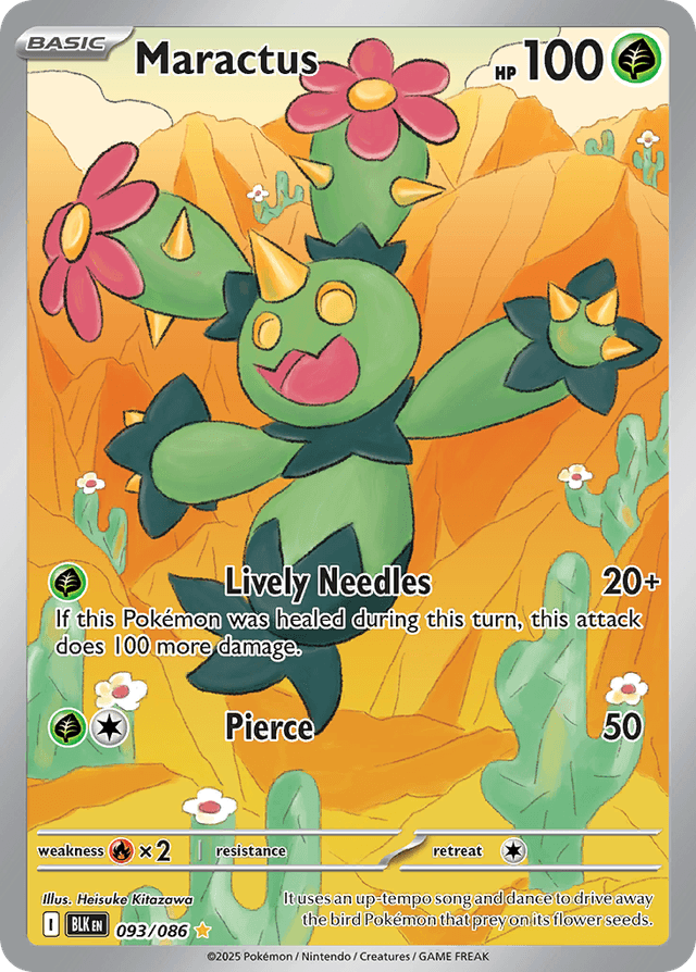 Carta Maractus 93/86 do set Black Bolt — Pokémon TCG | Bynx