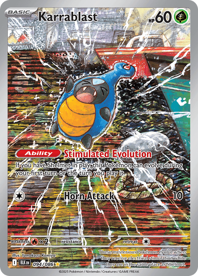 Carta Karrablast 94/86 do set Black Bolt — Pokémon TCG | Bynx