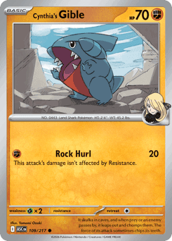Cynthia's Gible 109 — Ascended Heroes
