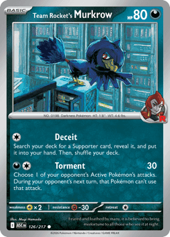 Team Rocket's Murkrow 126/217 — Heróis Excelsos