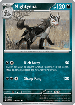 Mightyena 129/217 — Heróis Excelsos