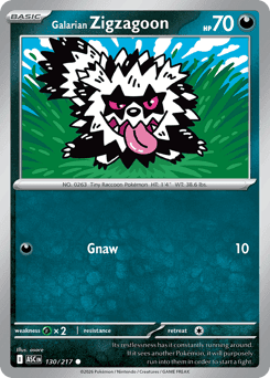 Galarian Zigzagoon 130 — Ascended Heroes