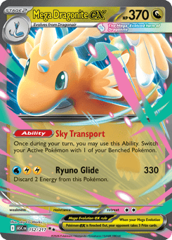 Mega Dragonite ex 152/217 — Heróis Excelsos