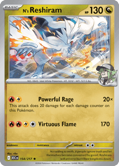 N's Reshiram 154/217 — Heróis Excelsos