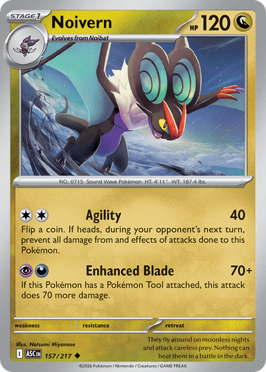 Carta Noivern 157/217 do set Ascended Heroes — Pokémon TCG | Bynx