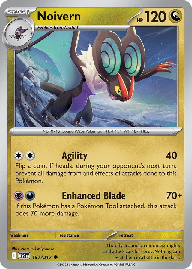 Carta Noivern 157/217 do set Ascended Heroes — Pokémon TCG | Bynx