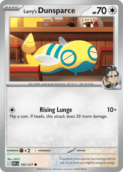 Larry's Dunsparce 163/217 — Heróis Excelsos