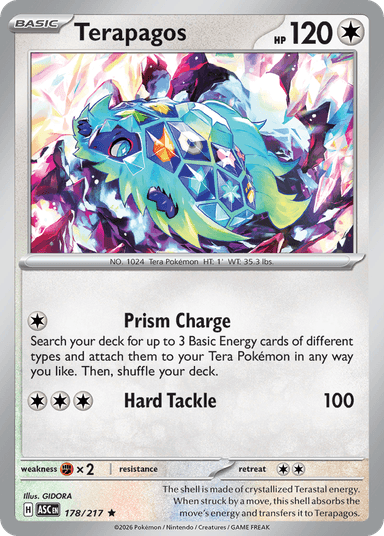 Carta Terapagos 178/217 do set Ascended Heroes — Pokémon TCG | Bynx