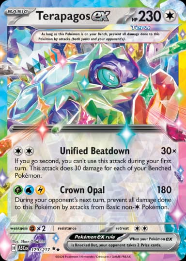 Carta Terapagos ex 179/217 do set Ascended Heroes — Pokémon TCG | Bynx