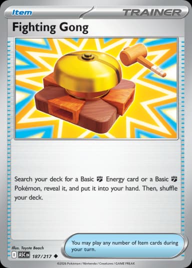 Carta Fighting Gong 187/217 do set Ascended Heroes — Pokémon TCG | Bynx