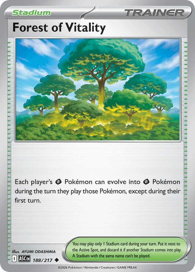 Carta Forest of Vitality 188/217 do set Ascended Heroes — Pokémon TCG | Bynx