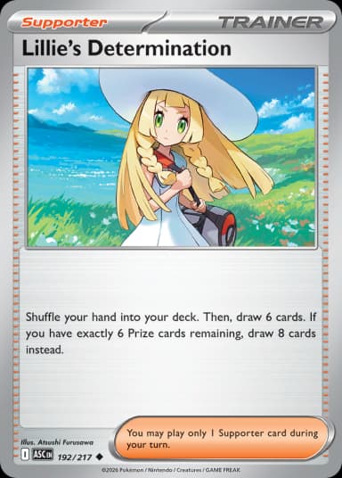 Carta Lillie's Determination 192/217 do set Ascended Heroes — Pokémon TCG | Bynx