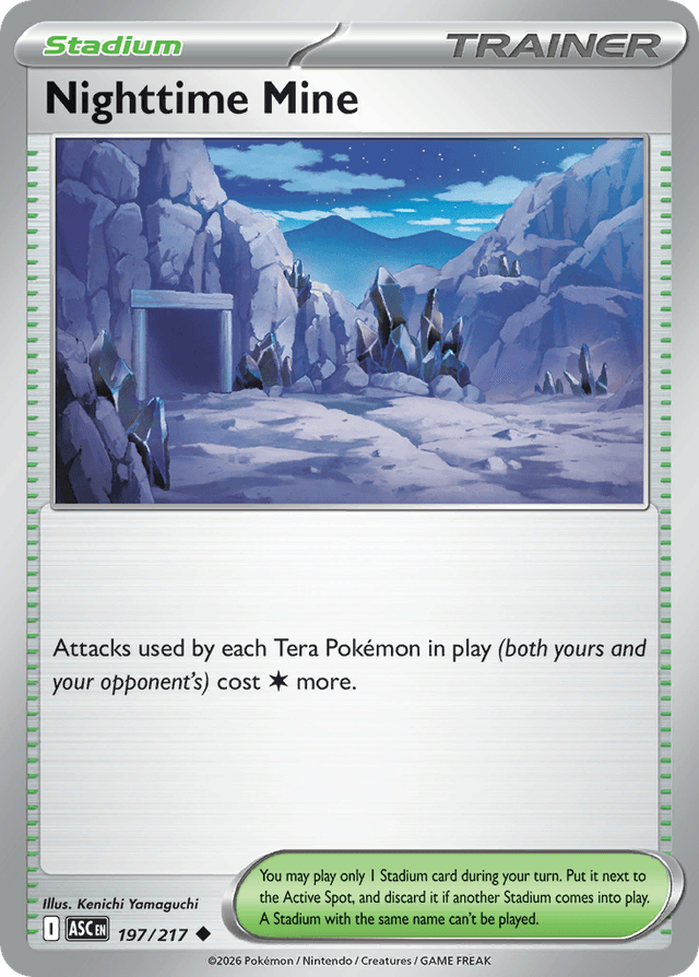 Carta Nighttime Mine 197/217 do set Ascended Heroes — Pokémon TCG | Bynx