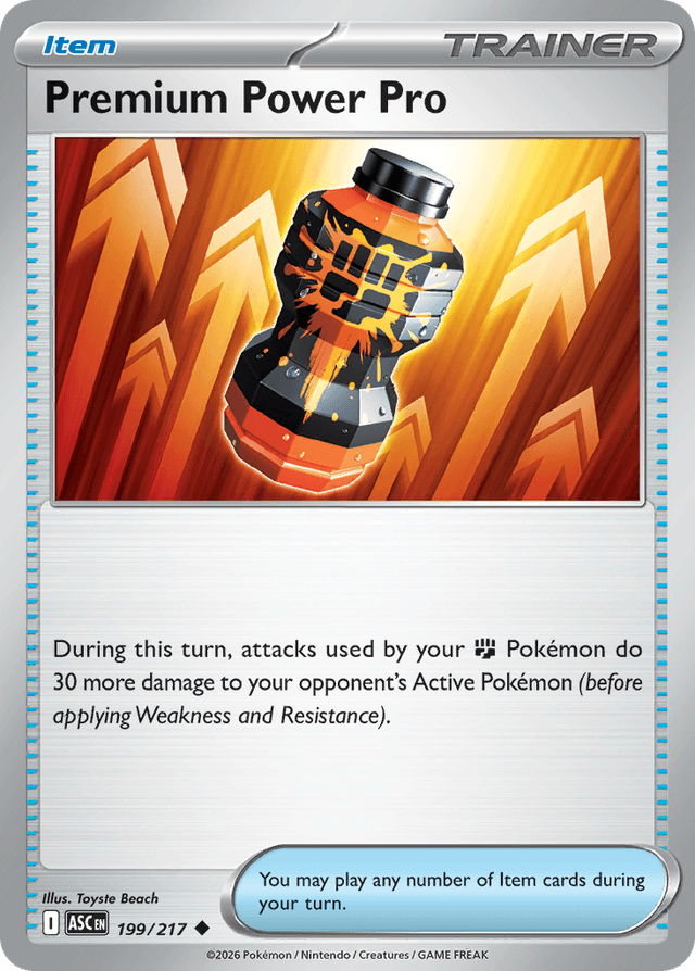 Carta Premium Power Pro 199/217 do set Ascended Heroes — Pokémon TCG | Bynx