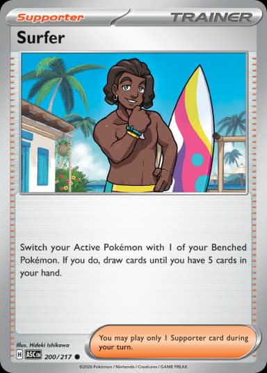 Carta Surfer 200/217 do set Ascended Heroes — Pokémon TCG | Bynx