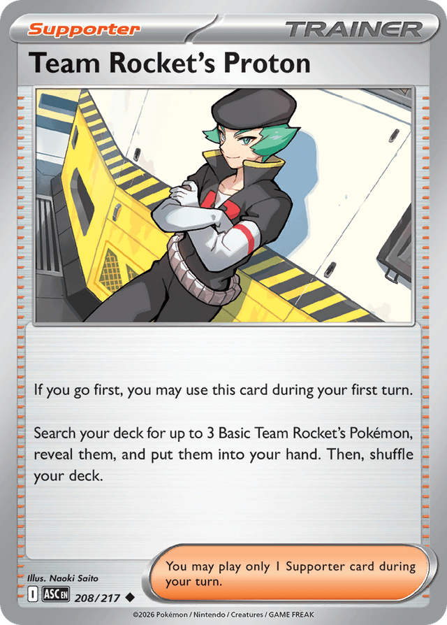 Carta Team Rocket's Proton 208/217 do set Ascended Heroes — Pokémon TCG | Bynx