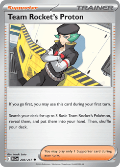 Team Rocket's Proton 208/217 — Heróis Excelsos