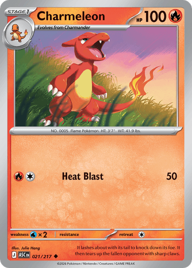 Carta Charmeleon 21/217 do set Ascended Heroes — Pokémon TCG | Bynx