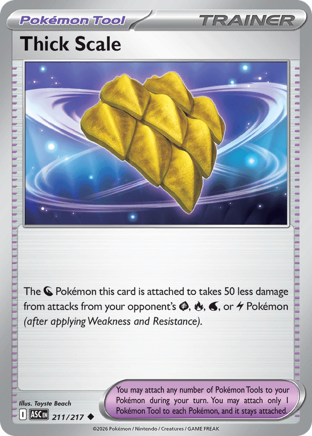 Carta Thick Scale 211/217 do set Ascended Heroes — Pokémon TCG | Bynx