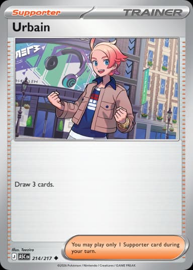 Carta Urbain 214/217 do set Ascended Heroes — Pokémon TCG | Bynx