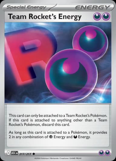 Carta Team Rocket's Energy 217/217 do set Ascended Heroes — Pokémon TCG | Bynx