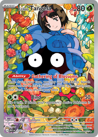 Carta Erika's Tangela 218/217 do set Ascended Heroes — Pokémon TCG | Bynx