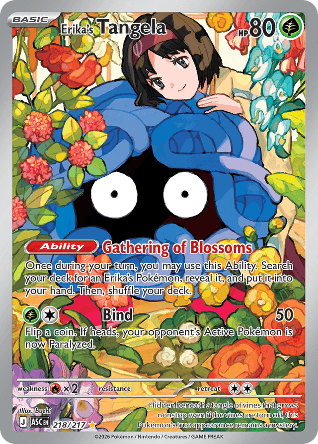 Carta Erika's Tangela 218/217 do set Ascended Heroes — Pokémon TCG | Bynx