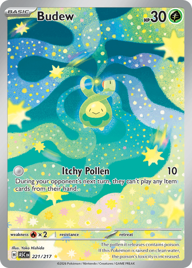 Carta Budew 221/217 do set Ascended Heroes — Pokémon TCG | Bynx
