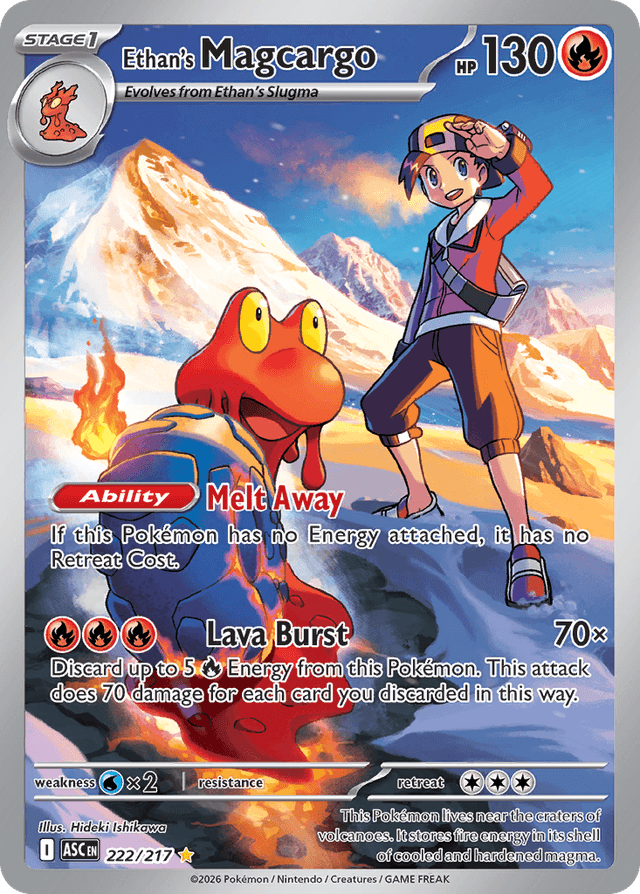 Carta Ethan's Magcargo 222/217 do set Ascended Heroes — Pokémon TCG | Bynx