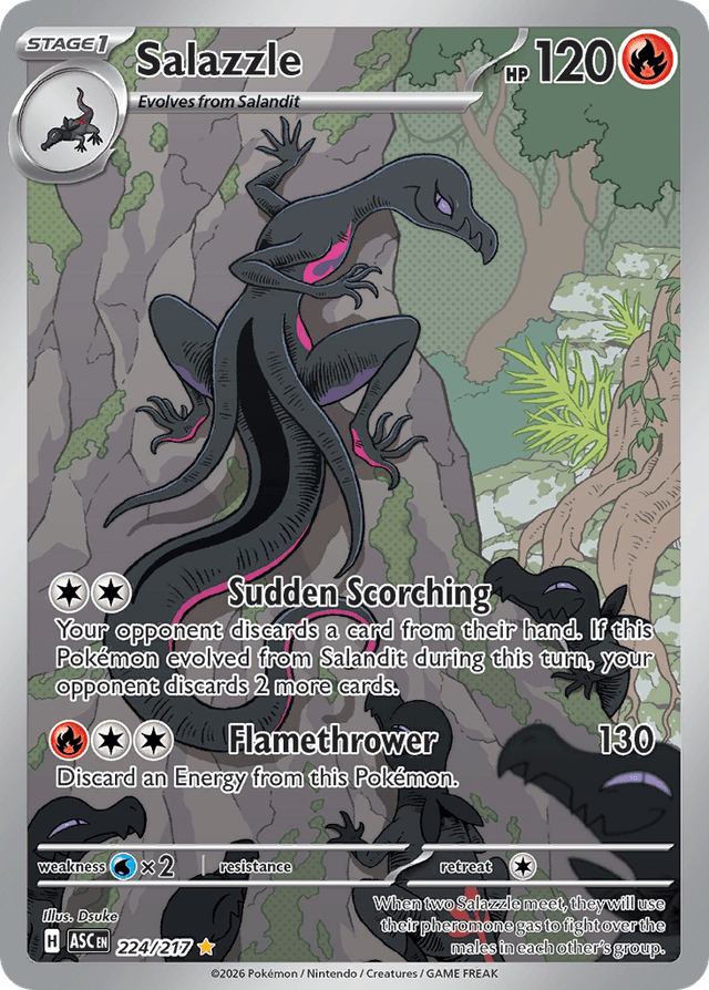 Carta Salazzle 224/217 do set Ascended Heroes — Pokémon TCG | Bynx