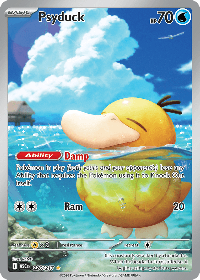 Carta Psyduck 226/217 do set Ascended Heroes — Pokémon TCG | Bynx
