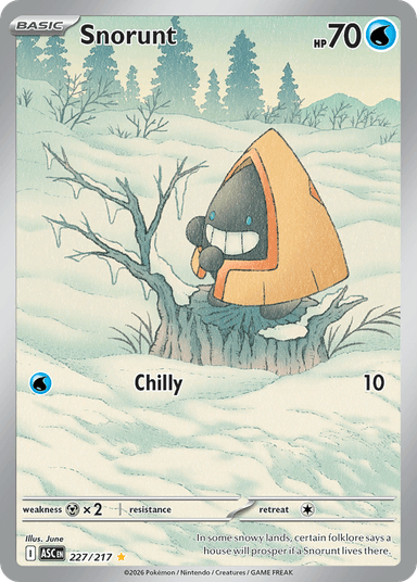 Carta Snorunt 227/217 do set Ascended Heroes — Pokémon TCG | Bynx
