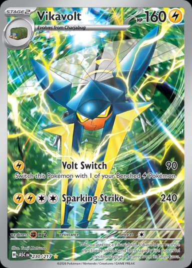 Carta Vikavolt 230/217 do set Ascended Heroes — Pokémon TCG | Bynx