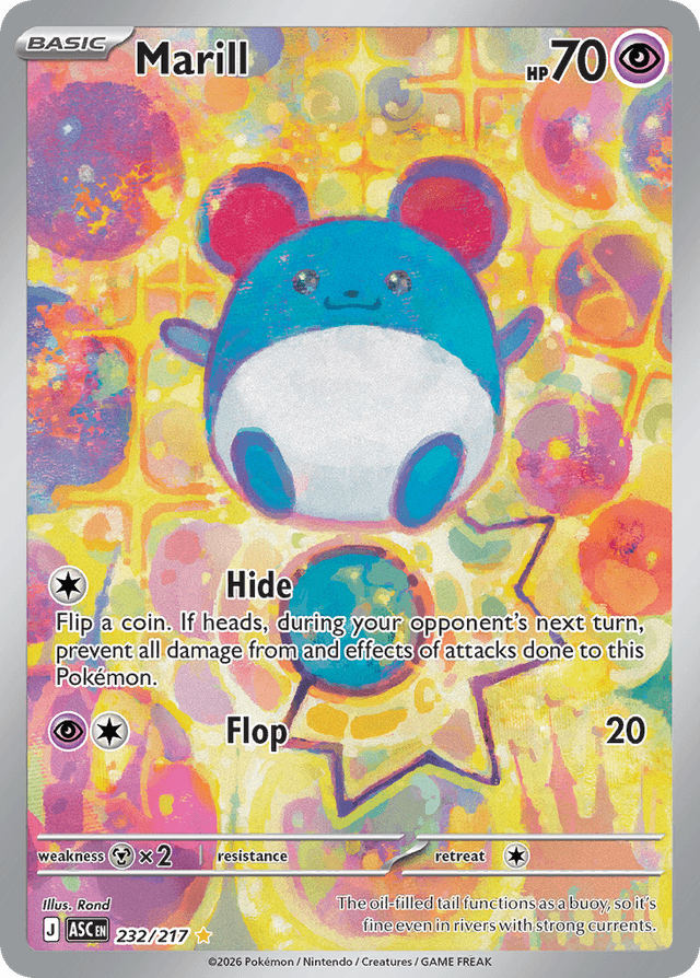 Carta Marill 232/217 do set Ascended Heroes — Pokémon TCG | Bynx