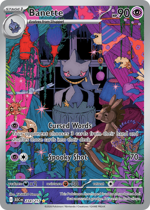 Carta Banette 234/217 do set Ascended Heroes — Pokémon TCG | Bynx