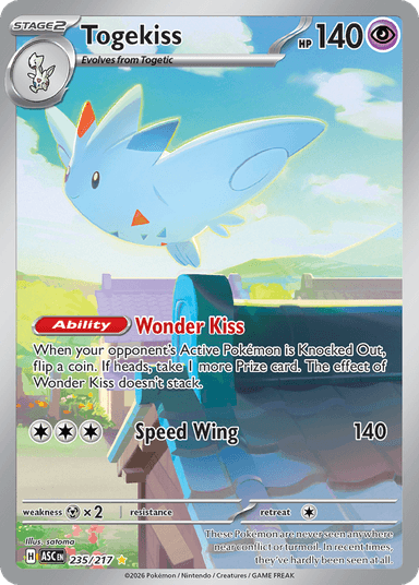 Carta Togekiss 235/217 do set Ascended Heroes — Pokémon TCG | Bynx