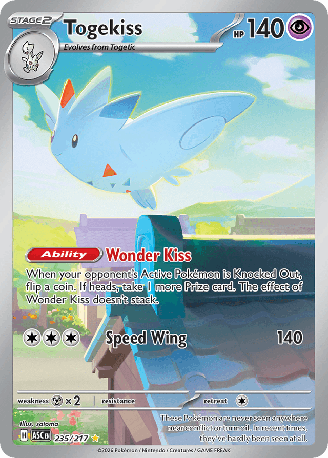 Carta Togekiss 235/217 do set Ascended Heroes — Pokémon TCG | Bynx