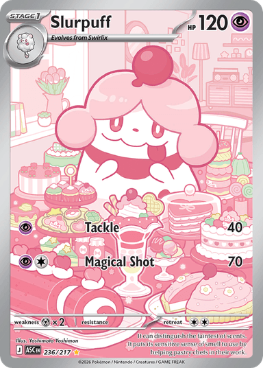 Carta Slurpuff 236/217 do set Ascended Heroes — Pokémon TCG | Bynx